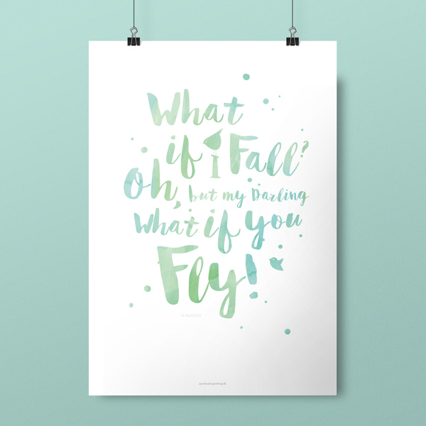 Plakat, What if I Fall